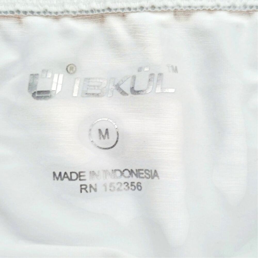 IBKUL White Performance Slip Pocket 9" Shorty Shorts Layer Women's MEDIUM - Picture 6 of 8